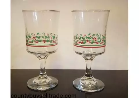 Tall Holiday glasses