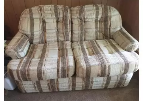 Loveseat and couch