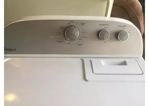 Washer, dryer, fridge, tv stand